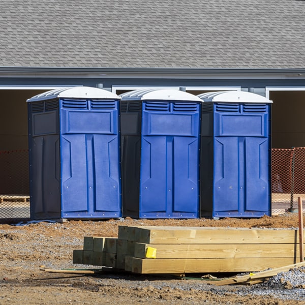 what is the expected delivery and pickup timeframe for the portable restrooms in Green Spring WV